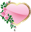 Heart with roses