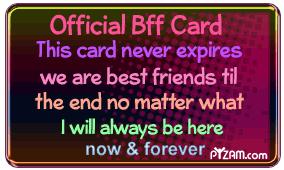 best friends card !!