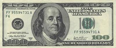 $100 us dollars (no its not real)