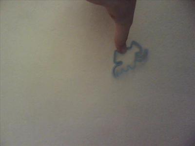 blue glow in the dark rare big headed elephant