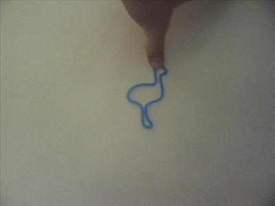 blue flamingo