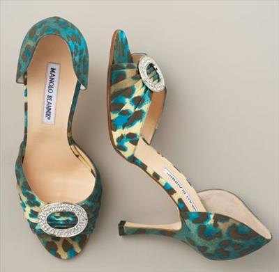 Manolo Blahnik Houristra Leopard Print d'Orsay