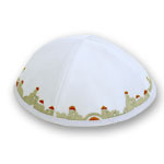 Jerusalem Satin Yarmulke