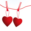 Red white & blue hearts 