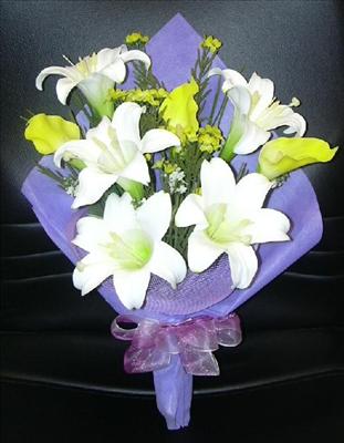 Silk Bouquet of Lilies