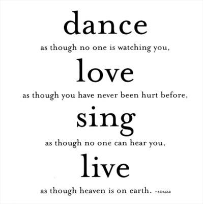 dance love sing and live 