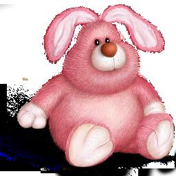 Pink bunny toy