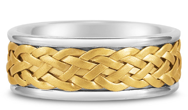 Weaved Wedding Band 
