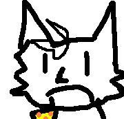 Tails eating cheese