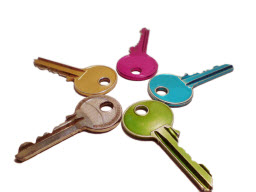colorful keys