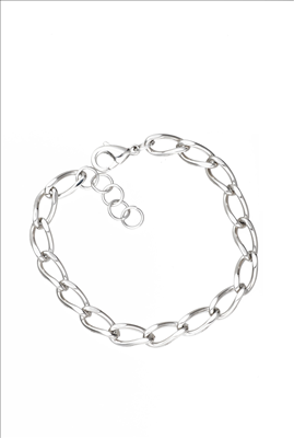 Simple stainless steel chain bracelet