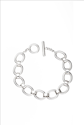 Simple stainless steel chain bracelet