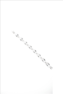 Gold and silver stainless steel H-shape bracelet