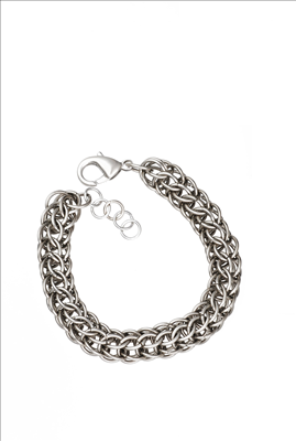 Thick stainless steel chain bracelet