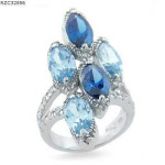 Ring with Topazes