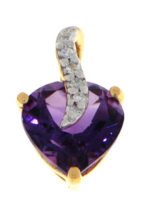 Amethyste heart