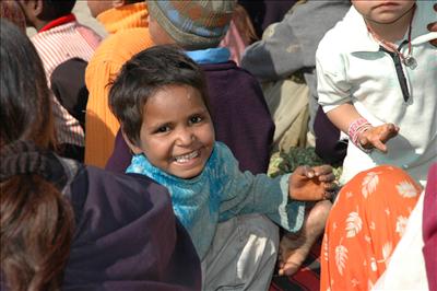 Books and uniform for slum child