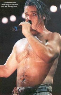 bare  chest