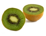 kiwi coupé en deux