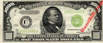 1000.00 Dollar Bill