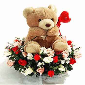Teddy with Flower