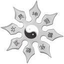 An eight point throwing star