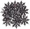 A large ammont of throwing stars