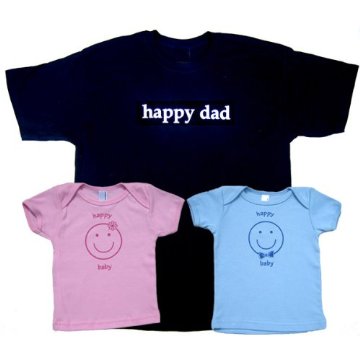 Happy Dad and Happy Baby Matching Shirts 