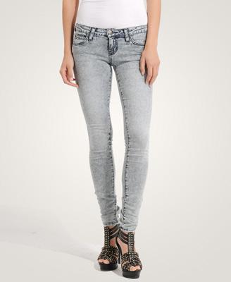 Mineral Washed Skinny Jeans 