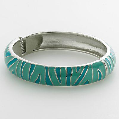 Apt. 9 Silver-Tone Zebra Bangle Bracelet