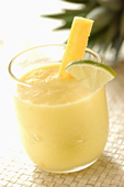 pineapple, lime and coconut smoothie
