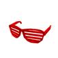 red shutter shades