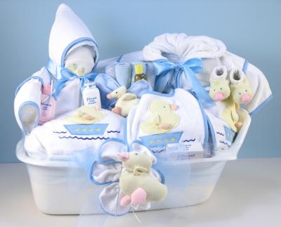 Blue bath set