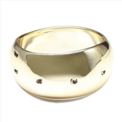 Chunky Irregular Gold Bangle