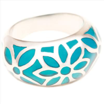 Turquoise Flower Ring