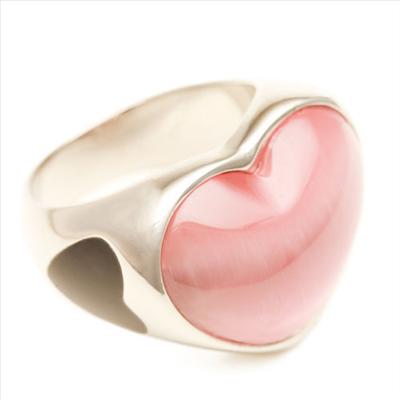 Pink Heart Saphire Ring