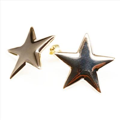 Gold Star Stud Earrings