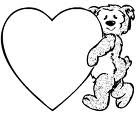 teddy bear hug heart