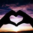 a hand shaped heart