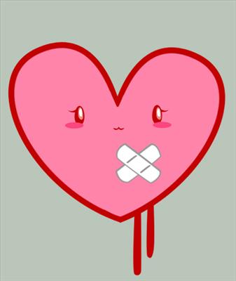 Cute Heart in Pain
