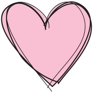 Pink Heart Sketch