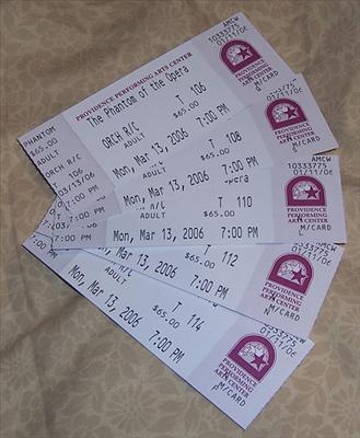 4 Opera Tickets