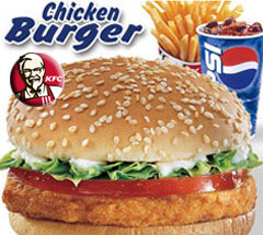 KFC Chicken Burger