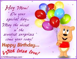 Moms birthday