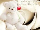 bear holding flower