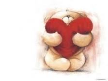 bear with red heart
