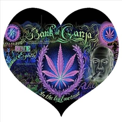 Purple 420 Heart