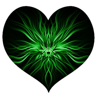 Paradise Weed Heart