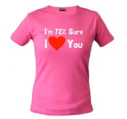 i love you 72% sure