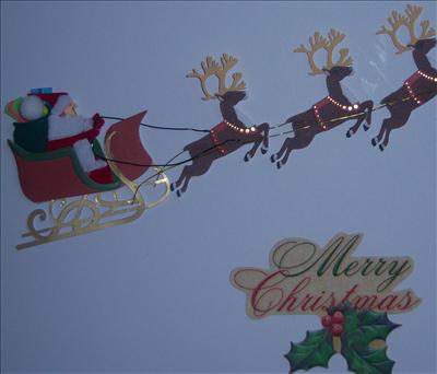 Santa Sleigh Card